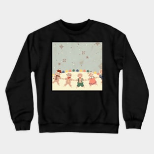 Dancing Gingerbread Friends Crewneck Sweatshirt